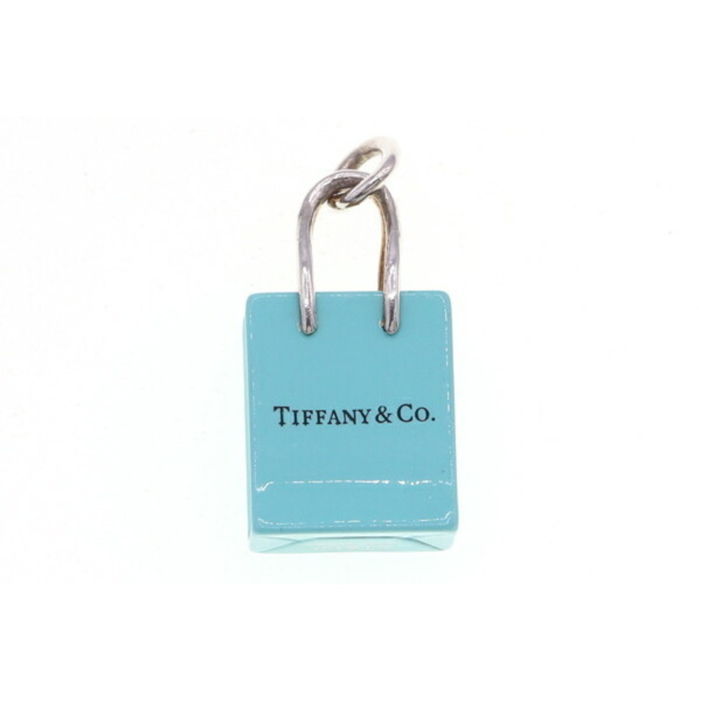 Tiffany Pendant Shopping Bag Sterling Silver Tiffany Blue View 4